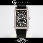 フランク・ミュラー FRANCK MULLER ロングアイランド ベゼルダイヤ 952QZD ブラッ ...