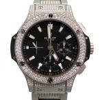 ウブロ HUBLOT ビッグバン エボリューション パヴェ ブレスレット 301.SX.1170.SX.2704 ブラック文字盤 新品 腕時計 メンズ