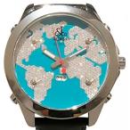 ジェイコブ JACOB＆CO ファイブタイムゾーン JC-47STQ ライトブルー文字盤 アウトレット 腕時計 メンズ