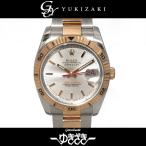 ロレックス ROLEX デイトジャスト ターノグラフ 116261 ホワイト文字盤 中古 腕時計 メ ...