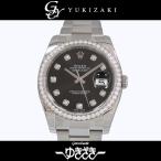 ロレックス ROLEX デイトジャスト 116244G ブラック文字盤 新品 腕時計 メンズ