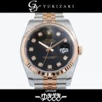 ロレックス ROLEX デイトジャスト 116231G ブラック文字盤 新品 腕時計 メンズ