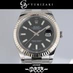 ロレックス ROLEX デイトジャストII 116334 ブラック文字盤 中古 腕時計 メンズ