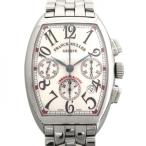 フランク・ミュラー FRANCK MULLER トノウカーベックス クロノグラフ 7880CCATOAC-427 シルバー文字盤 中古 腕時計 メンズ