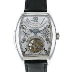 フランク・ミュラー FRANCK MULLER トノウカーベックス パーペチュアルカレンダー トゥールビヨン 7885RMT QP シルバー文字盤 中古 腕時計 メンズ