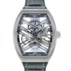 フランク・ミュラー FRANCK MULLER ヴァンガード 7デイズ パワーリザーブ スケルトン V45S6SQTTTBRNR グレー文字盤 新品 腕時計 メン