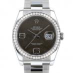 ロレックス ROLEX デイトジャスト 116244 ダークグレー文字盤 中古 腕時計 メンズ