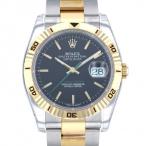 ロレックス ROLEX デイトジャスト ターノグラフ 116263 ブラック文字盤 未使用 腕時計  ...