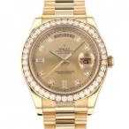 ロレックス ROLEX デイデイトII 218348A シャンパン文字盤 中古 腕時計 メンズ