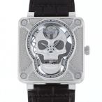 ベル&amp;ロス Bell&amp;Ross ラフィング スカル BR01-SKULL-SK-ST シルバー文字盤 新品 腕時計 メンズ