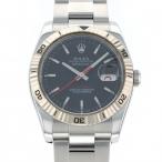ロレックス ROLEX デイトジャスト ターノグラフ 116264 ブラック文字盤 中古 腕時計 メ ...