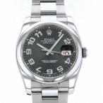 ロレックス ROLEX デイトジャスト 116200 ブラック/アラビア文字盤 中古 腕時計 メンズ