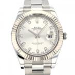 ロレックス ROLEX デイトジャストII 116334G シルバー文字盤 中古 腕時計 メンズ
