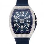 フランク・ミュラー FRANCK MULLER ヴァンガード ヨッティング ダイヤモンド V45SC DT D YACHTING AC BL ブルー文字盤 新品 腕時計 メンズ