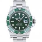 ロレックス ROLEX サブマリーナー デイト 116610LV グリーン/ドット文字盤 中古 腕時 ...