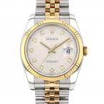 ロレックス ROLEX デイトジャスト 116233G シルバー文字盤 中古 腕時計 メンズ