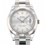 ロレックス ROLEX デイトジャストII 116334G シルバー文字盤 新品 腕時計 メンズ