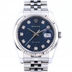 ロレックス ROLEX デイトジャスト 116234G ブルー文字盤 中古 腕時計 メンズ