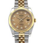 ロレックス ROLEX デイトジャスト 116233G シャンパン文字盤 中古 腕時計 メンズ