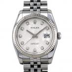 ロレックス ROLEX デイトジャスト 116234G シルバー文字盤 中古 腕時計 メンズ
