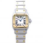 カルティエ Cartier サントス ガルベ SM W20012C4 ホワイト文字盤 新品 腕時計  ...