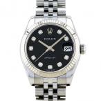 ロレックス ROLEX デイトジャスト 178274G ブラック文字盤 中古 腕時計 男女兼用