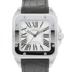 カルティエ サントス 100 LM W20073X8 ホワイト文字盤 メンズ 腕時計 新品
