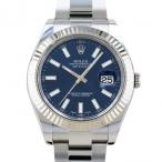 ロレックス ROLEX デイトジャストII 116334 ブルー文字盤 中古 腕時計 メンズ