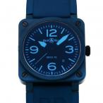 ベル&amp;ロス Bell&amp;Ross ブルー セラミック BR03-92 BLUE C-R ブルー文字盤 中古 腕時計 メンズ