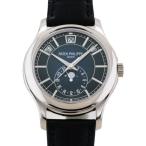 パテック・フィリップ PATEK PHILIPPE アニュアルカレンダー ムーンフェイズ 5205G-013 ブルー/ブラック文字盤 新古品 腕時計 メンズ