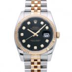 ロレックス ROLEX デイトジャスト 116233G ブラック/10PD文字盤 中古 腕時計 メン ...
