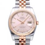ロレックス ROLEX デイトジャスト 116231 ピンク文字盤 中古 腕時計 メンズ