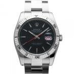 ロレックス ROLEX デイトジャスト ターノグラフ 116264 ブラック文字盤 中古 腕時計 メ ...