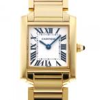 カルティエ Cartier タンク フランセーズ W50002N2 ホワイト文字盤 中古 腕時計 レ ...