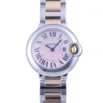 カルティエ Cartier バロンブルー W6920034 ピンク文字盤 中古 腕時計 レディース