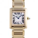 カルティエ Cartier タンク W50002N2 ホワイト文字盤 中古 腕時計 メンズ