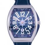 フランク・ミュラー FRANCK MULLER ヴァンガード ヨッティング V45SCDTYACHTINGACBL ブルー文字盤 中古 腕時計 メンズ