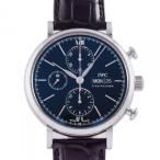 IWC ポートフィノ クロノグラフ IW391008 ブラック文字盤 中古 腕時計 メンズ