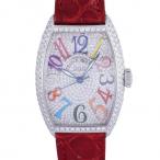 フランク・ミュラー FRANCK MULLER トノウカーベックス カラードリームス ダイアモンド 5850SCDCDCOLDREAMS 全面ダイヤ文字盤 中古 腕時計 メンズ