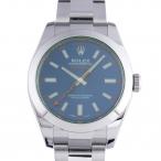 ロレックス ROLEX ミルガウス 116400GV Zブルー文字盤 中古 腕時計 メンズ