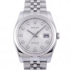 ロレックス ROLEX デイトジャスト 116234G シルバー文字盤 中古 腕時計 メンズ
