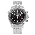 オメガ OMEGA シーマスター ダイバー 300M コーアクシャル クロノメーター GMT クロノグラフ 44MM 212.30.44.52.01.001 ブラック文字盤 新品 腕時計 メンズ
