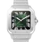 カルティエ Cartier サントス ドゥ ウォッチ LM WSSA0062 グリーンローマ文字盤 未使用 腕時計 メンズ