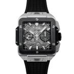 ウブロ HUBLOT スクエア・バンウニコ チタニウム セラミック 821.NM.0170.RX シルバー文字盤 新品 腕時計 メンズ