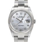 ロレックス ROLEX デイトジャスト 36 126234NG ホワイト/10PD文字盤 新品 腕時計 メンズ