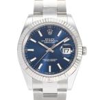 ロレックス ROLEX デイトジャスト 41 126334 ブライトブルー/バー文字盤 新品 腕時計 メンズ
