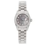 ロレックス ROLEX デイトジャスト ベゼル・ラグダイヤ 26 179159NG ブラック/10PD文字盤 中古 腕時計 レディース