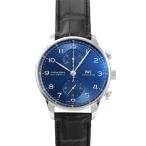 IWC ポルトギーゼ クロノグラフ IW371606 ブルー文字盤 中古 腕時計 メンズ