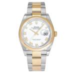 ロレックス ROLEX デイトジャスト 36 126203 ホワイトローマ文字盤 中古 腕時計 メンズ