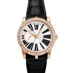 ロジェ・デュブイ ROGER DUBUIS エクスカリバー 42 ベゼルダイヤ DBEX0359 シルバー文字盤 中古 腕時計 メンズ
